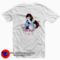 Cute Women I Play To Win Cartoon Unisex T-shirt