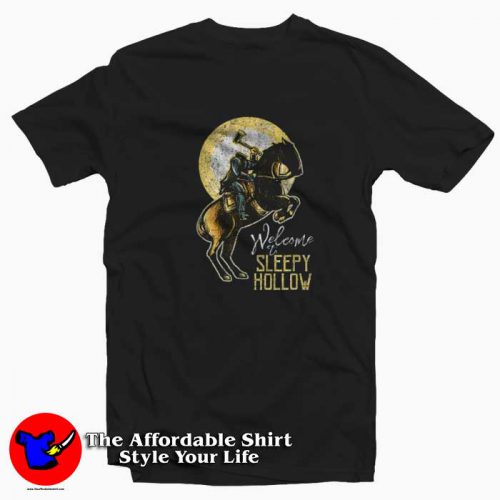 Halloween Welcome to Sleepy Hollow Horseman T Shirt 500x500 Halloween Welcome to Sleepy Hollow Horseman T shirt On Sale