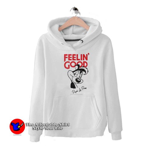 Looney Tunes Pepe Le Pew Feelin Good Hoodie 500x500 Looney Tunes Pepe Le Pew Feelin Good Hoodie On Sale