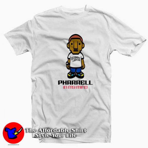 Pharrell Williams in My Mind Rap Music T Shirt 500x500 Pharrell Williams in My Mind Rap Music T shirt On Sale