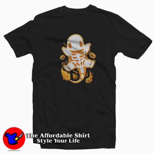 Pokemon Charmander Skeleton Unisex T Shirt 500x500 Pokemon Charmander Skeleton Unisex T shirt On Sale