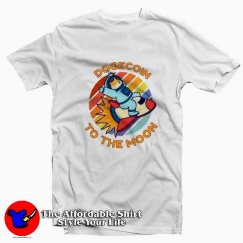 Retro Doge Coin To The Moon Funny UnisexHoodie T Shirt 500x500 Retro Doge Coin To The Moon Funny Unisex T shirt On Sale