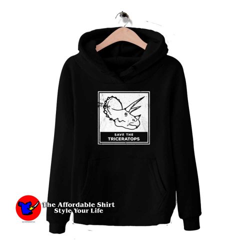 Save The Triceratops Graphic Unisex Hoodie 500x500 Save The Triceratops Graphic Unisex Hoodie On Sale