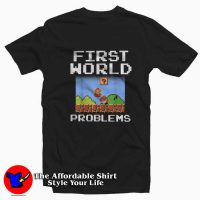 Super Mario Retro First World Problems Funny T-shirt