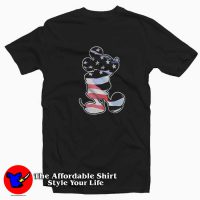 Disney Mickey Mouse Waving Flag Unisex T-shirt