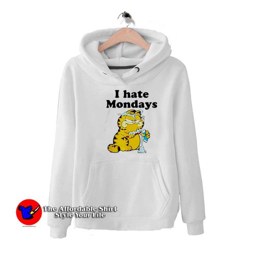 Funny Garfield Hate Mondays Unisex Hoodie 500x500 Funny Garfield Hate Mondays Unisex Hoodie On Sale