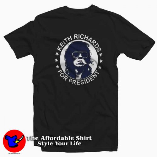 Keith Richards For President Vintage Unisex T Shirt 500x500 Keith Richards For President Vintage Unisex T shirt On Sale