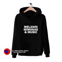 Melanin Mimosas and Music Graphic Unisex Hoodie