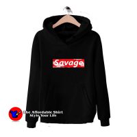 New York Red Camo Box Savage Parody Hoodie