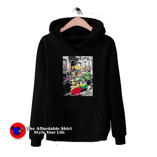 Nickelodeon Classic Nicktoons Hanging On Stoop Hoodie 500x500 Nickelodeon Classic Nicktoons Hanging On Stoop Hoodie On Sale