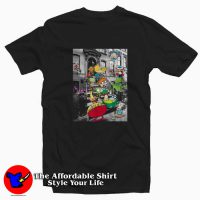 Nickelodeon Classic Nicktoons Hanging On Stoop T-shirt