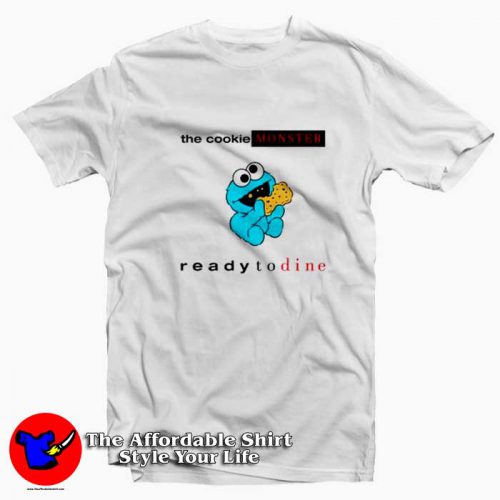 Sesame The Cookie Monster Ready to Dine Album T Shirt 500x500 Sesame The Cookie Monster Ready to Dine Album T shirt On Sale