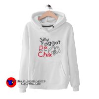 Silly Faggot Dix Are For Chix Vintage Unisex Hoodie