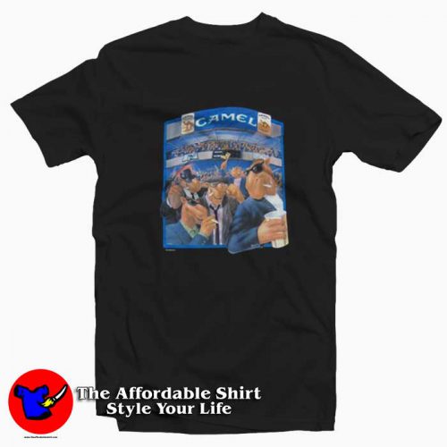 Vintage Joe Camel Football Graphic Unisex T Shirt 500x500 Vintage Joe Camel Football Graphic Unisex T shirt On Sale