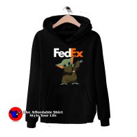 Baby Yoda dabbing Fedex Funny Unisex Hoodie