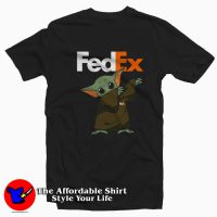 Baby Yoda dabbing Fedex Funny Unisex T-shirt