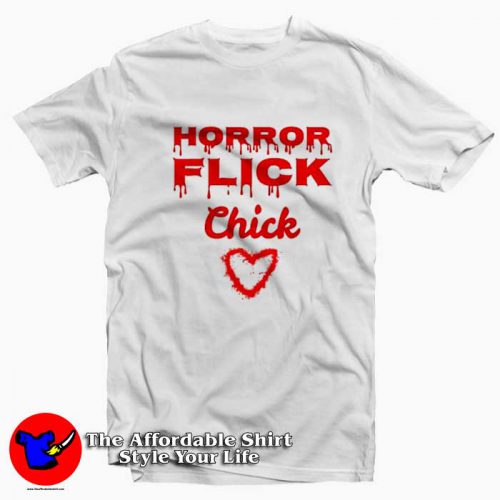 Bloody Horror Flick Chick Horror Movie Unisex T Shirt 500x500 Bloody Horror Flick Chick Horror Movie Unisex T shirt On Sale