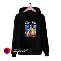 Bon Jovi Slippery When Wet Album Art Vintage Hoodie