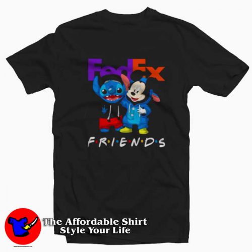 Fedex Friends Stitch And Mickey Funny Unisex T Shirt 500x500 Fedex Friends Stitch And Mickey Funny Unisex T shirt On Sale