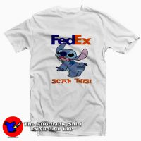 Funny Cartoon Vintage Stitch Fedex Scan This T-shirt