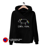 Funny Death Metal Unicorn Rainbow Unisex Hoodie