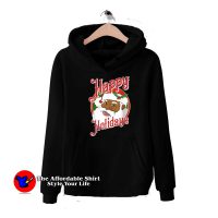 Happy Holidays African American Santa Claus Hoodie