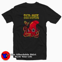 Red Hot Chili Peppers Fire Squid Cartoon Unisex T-shirt