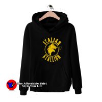 Rocky Italian Stallion Logo In Yellow Unisex Hoodie