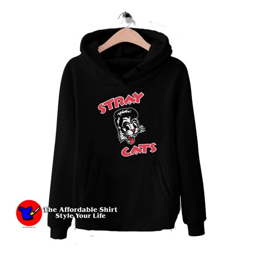 Stray Cats Cat Head Logo VIntage Unisex Hoodie 500x500 Stray Cats Cat Head Logo VIntage Unisex Hoodie On Sale