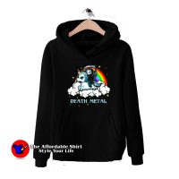 Unicorn Death Metal Rocker Go To Hell Unisex Hoodie