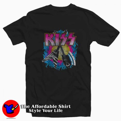 Vintage KISS Young Wasted Grpahic Unisex T Shirt 500x500 Vintage KISS Young & Wasted Grpahic Unisex T shirt On Sale