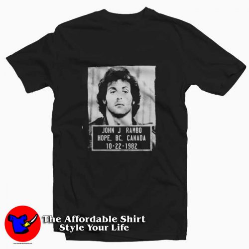 Vintage Retro Rambo Mugshot Movie Unisex T Shirt 500x500 Vintage Retro Rambo Mugshot Movie Unisex T shirt On Sale