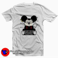 Bad Mickey Mouse Disney Mugshot Unisex T-shirt