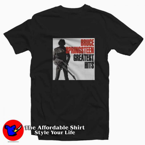 Bruce Springsteen Greatest Hits Album Cover T Shirt 500x500 Bruce Springsteen Greatest Hits Album Cover T shirt On Sale