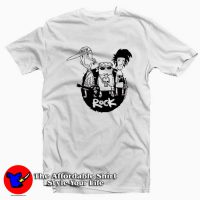 Cute Vintage Punk Rock Band Cartoon Unisex T-shirt