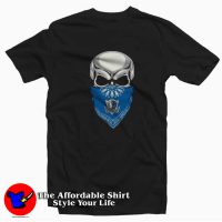 Dallas Mavericks Mask Skull Rock Basketball T-shirt