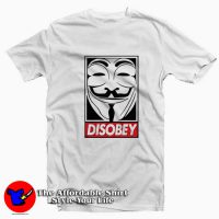 Disobey V For Vendetta Graphic Unisex T-shirt