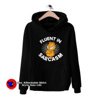 Fluent IN Sarcasm Garfield Funny Unisex Hoodie