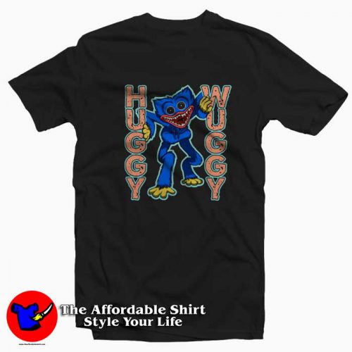 Funny Huggy Wuggy is Shown In The Game T Shirt 500x500 Funny Huggy Wuggy is Shown In The Game T shirt On Sale