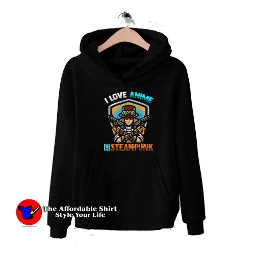 I Love Anime And Steampunk Otaku Western Hoodie 500x500 I Love Anime And Steampunk Otaku Western Hoodie On Sale