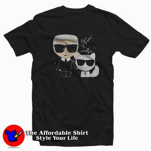 Karl Lagerfeld And Cat Graphic Vintage Unisex T Shirt 500x500 Karl Lagerfeld And Cat Graphic Vintage Unisex T shirt On Sale