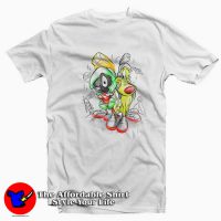 Marvin The Martian Cartoon With Baby Dog T-shirt