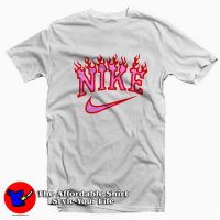 Nike Logo Valentine Pink Fire Unisex T-shirt