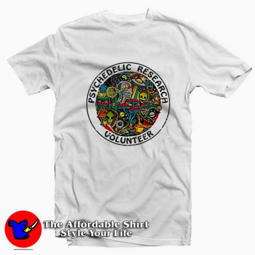 Psychedelic Research Volunteer Unisex T Shirt 500x500 Psychedelic Research Volunteer Unisex T shirt On Sale