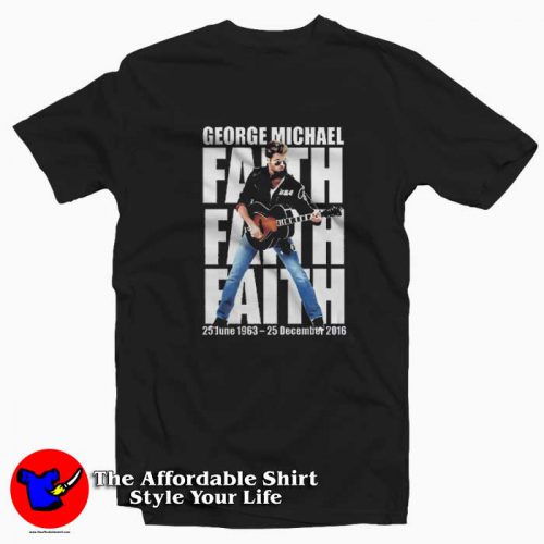 Rip George Michael Singers Unisex T Shirt 500x500 Rip George Michael Singers Unisex T shirt On Sale