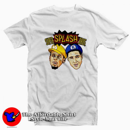 Steph Curry Klay Thompson Super Splash Bros T Shirt 500x500 Steph Curry Klay Thompson Super Splash Bros T shirt On Sale