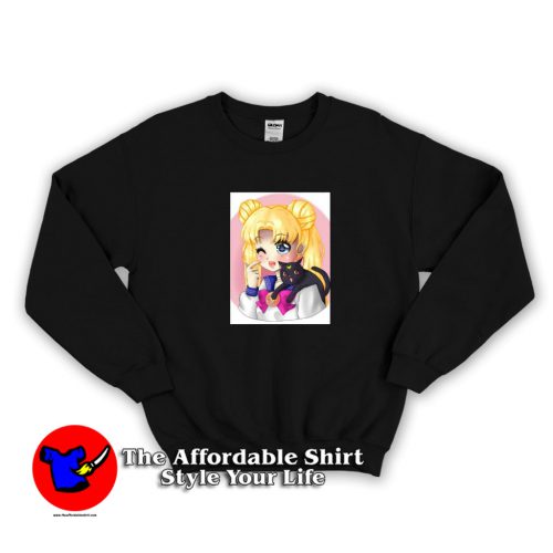 Usagi and Luna sSailor Moon Unisex Sweatshirt 500x500 Usagi and Luna Sailor Moon Unisex Sweatshirt On Sale