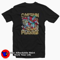 Captain Planet Cartoon Superstar Hip-Hop T-shirt