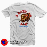 Cheap BAPE x Jurassic World Raptor Unisex T-shirt