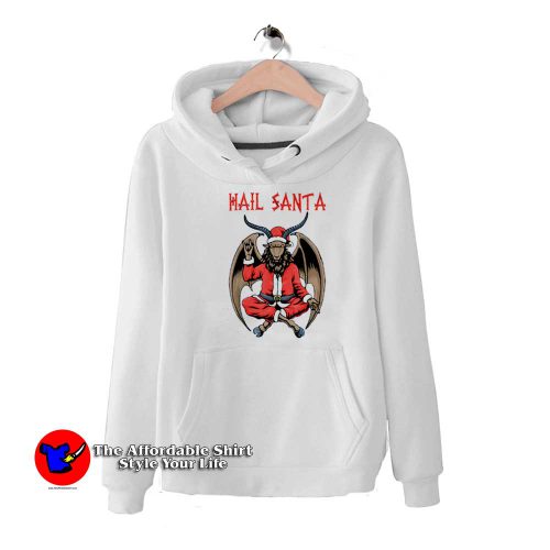 Christmas Hail Santa Satanism Goat Parody Hoodie 500x500 Christmas Hail Santa Satanism Goat Parody Hoodie On Sale